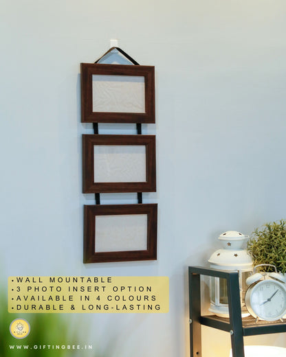 HANGING COLLAGE FRAME - BROWN