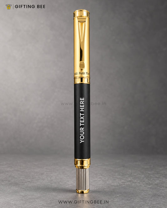 PREMIUM BLACK & GOLD ROLLER PEN