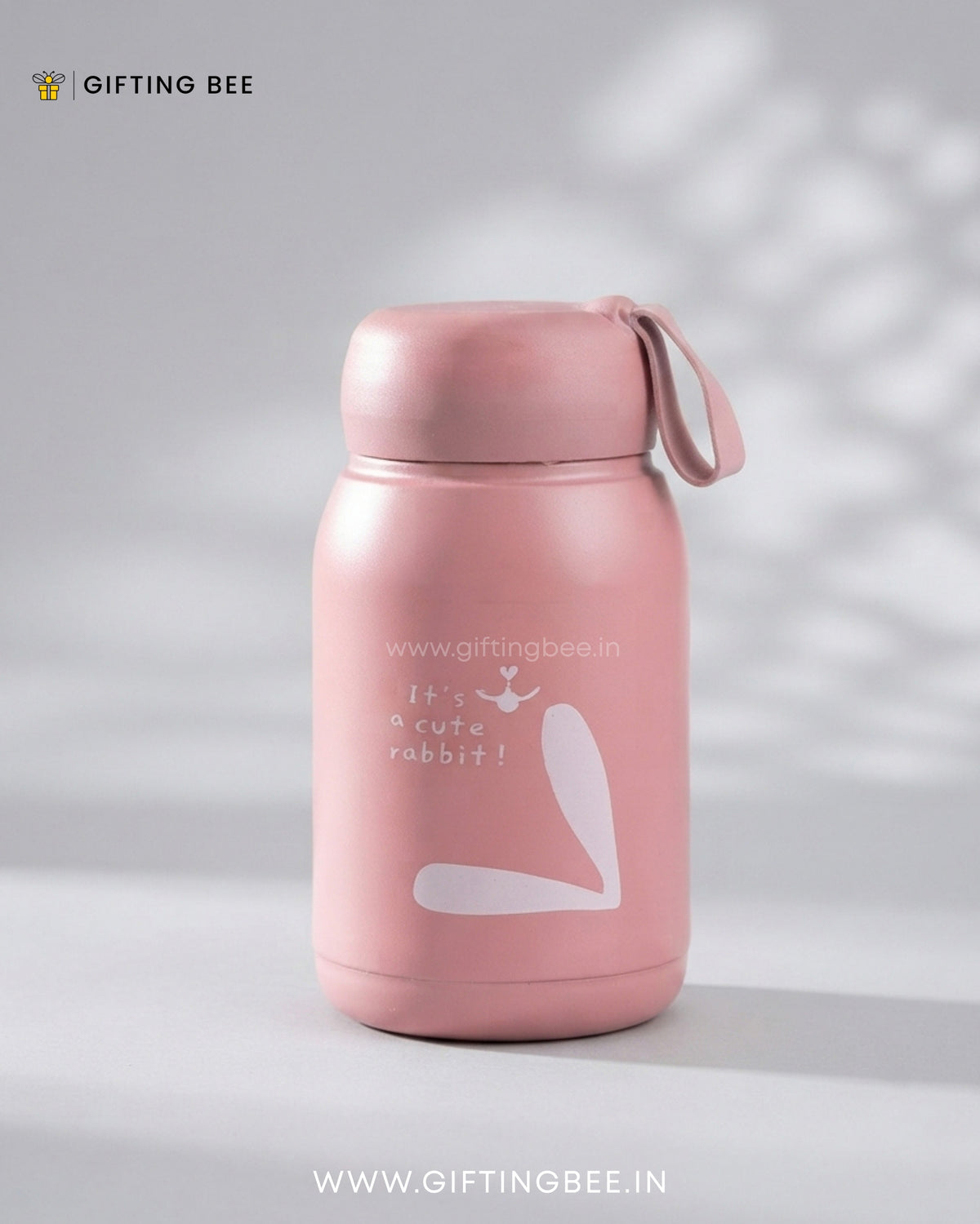 PERSONALISED RABBIT BOTTLES -  PINK