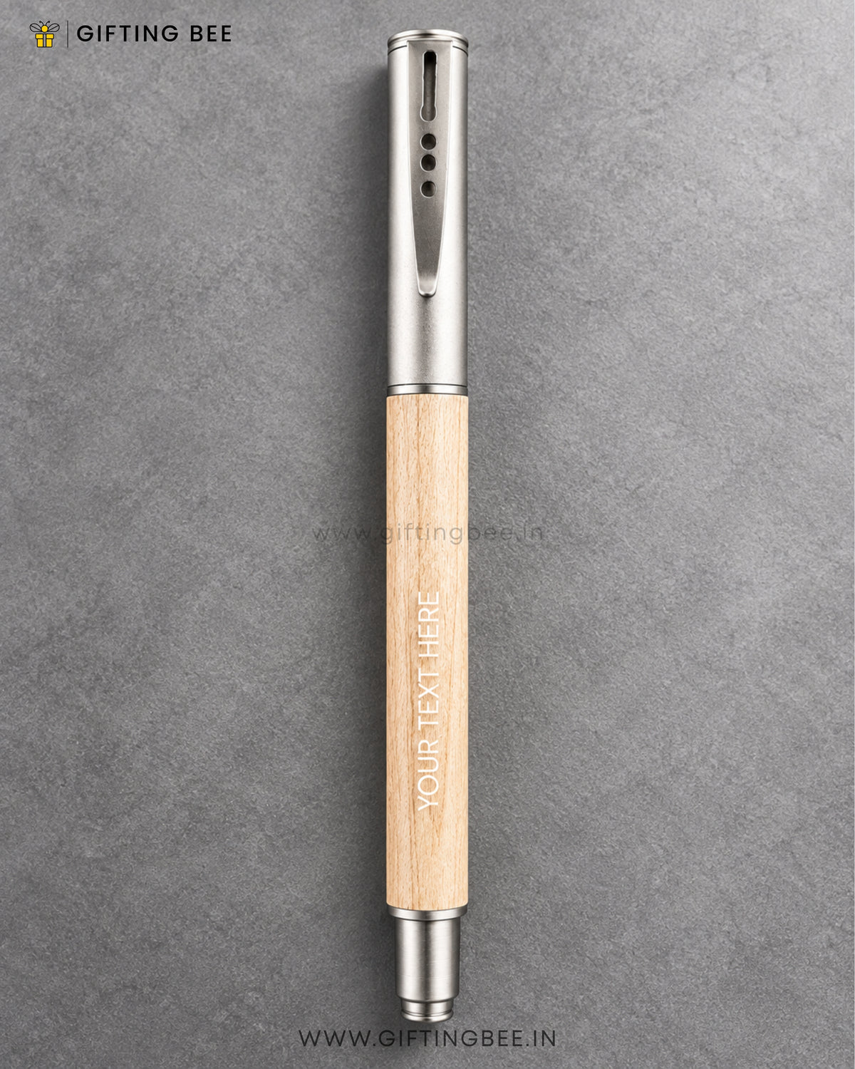 WOODEN PEN WITH CAP