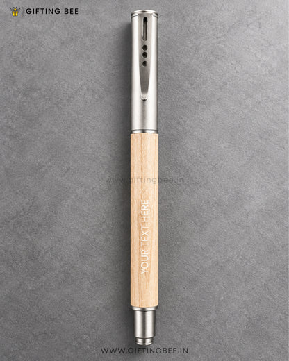 WOODEN PEN WITH CAP