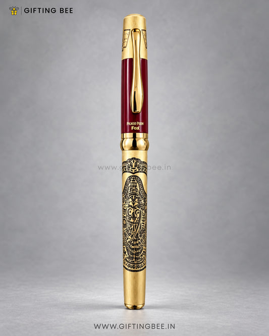 ETCHED RED GOLD GOD PEN - BALAJI