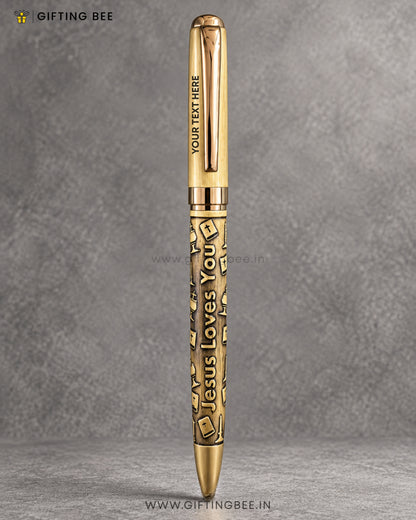 ETCHED GOD PEN  -JESUS