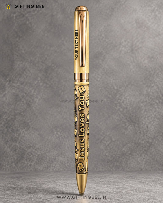ETCHED GOD PEN  -JESUS