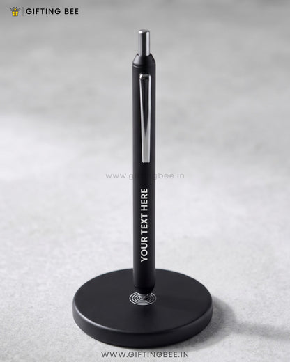 MAGNETIC BASE METAL PEN SET ROUND