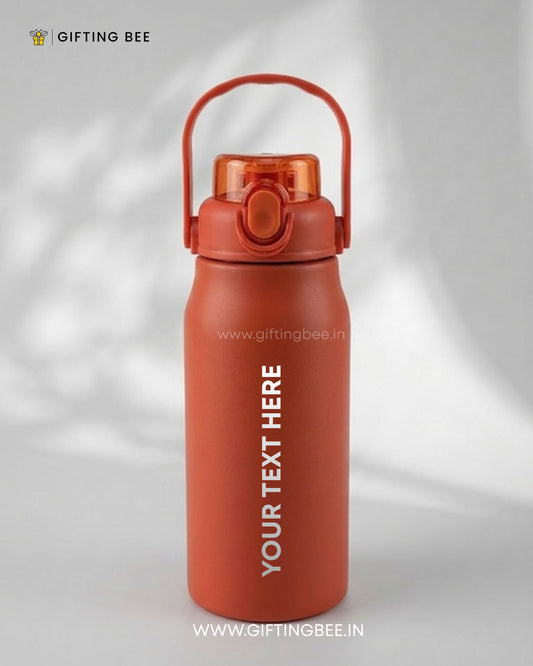 PERSONALISED HOT & COLD SIPPER BOTTLE - RED - 1200ML