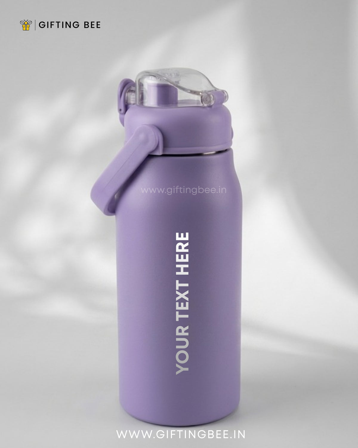 PERSONALISED HOT & COLD SIPPER BOTTLE - PURPLE 1200ML