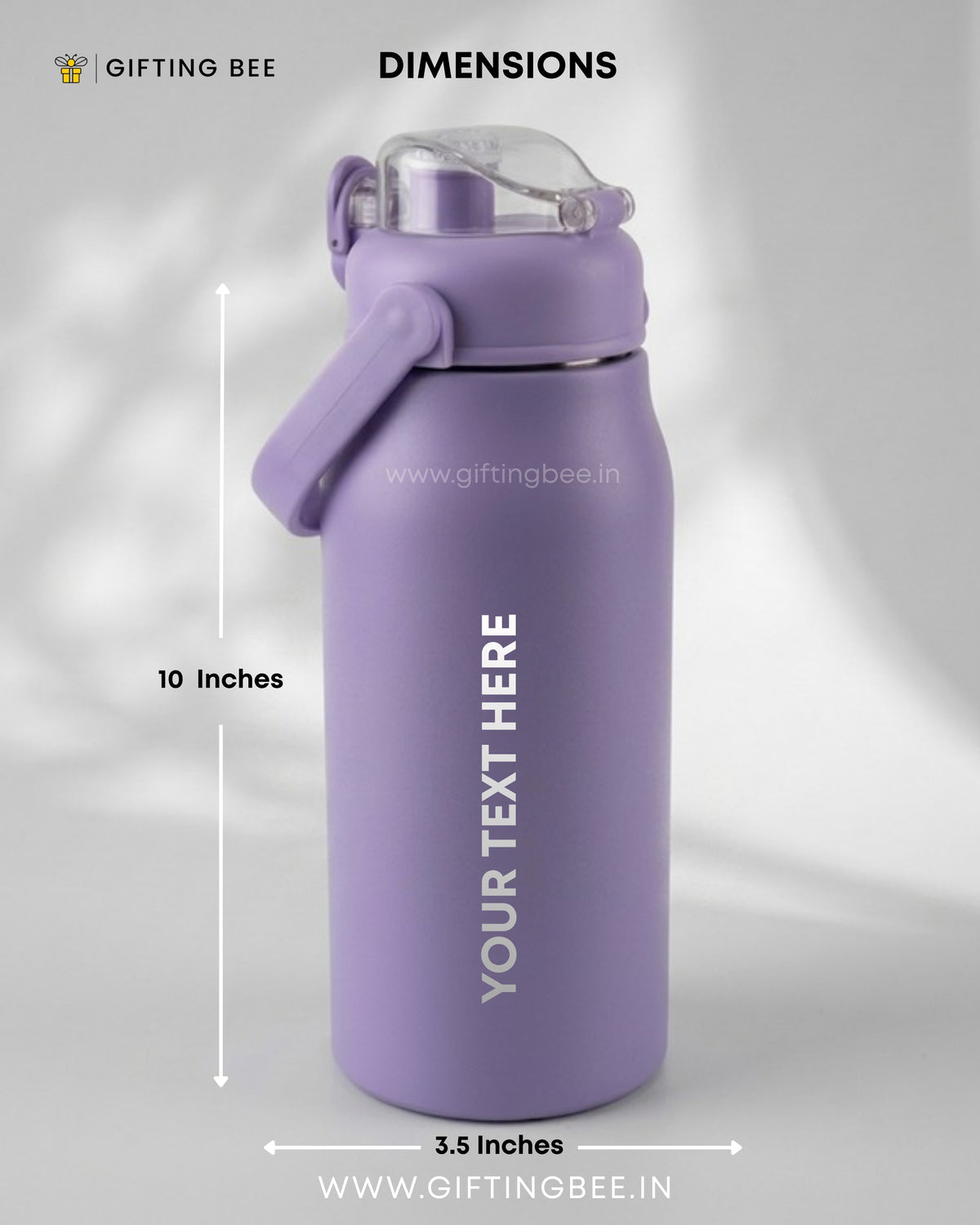 PERSONALISED HOT & COLD SIPPER BOTTLE - PURPLE 1200ML