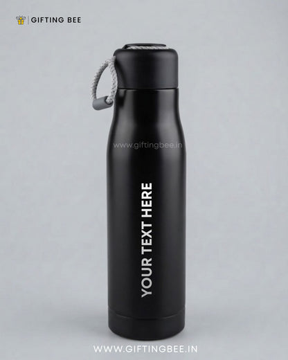 PERSONALISED HOT & COLD BOTTLE - BLACK 550ML
