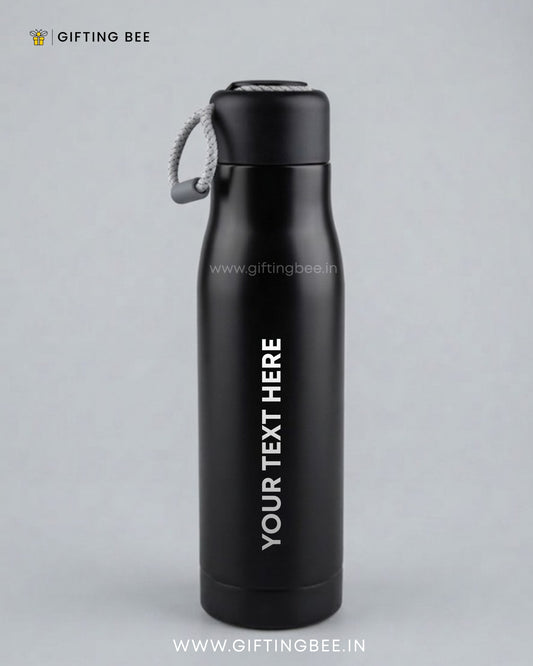 PERSONALISED HOT & COLD BOTTLE - BLACK 550ML