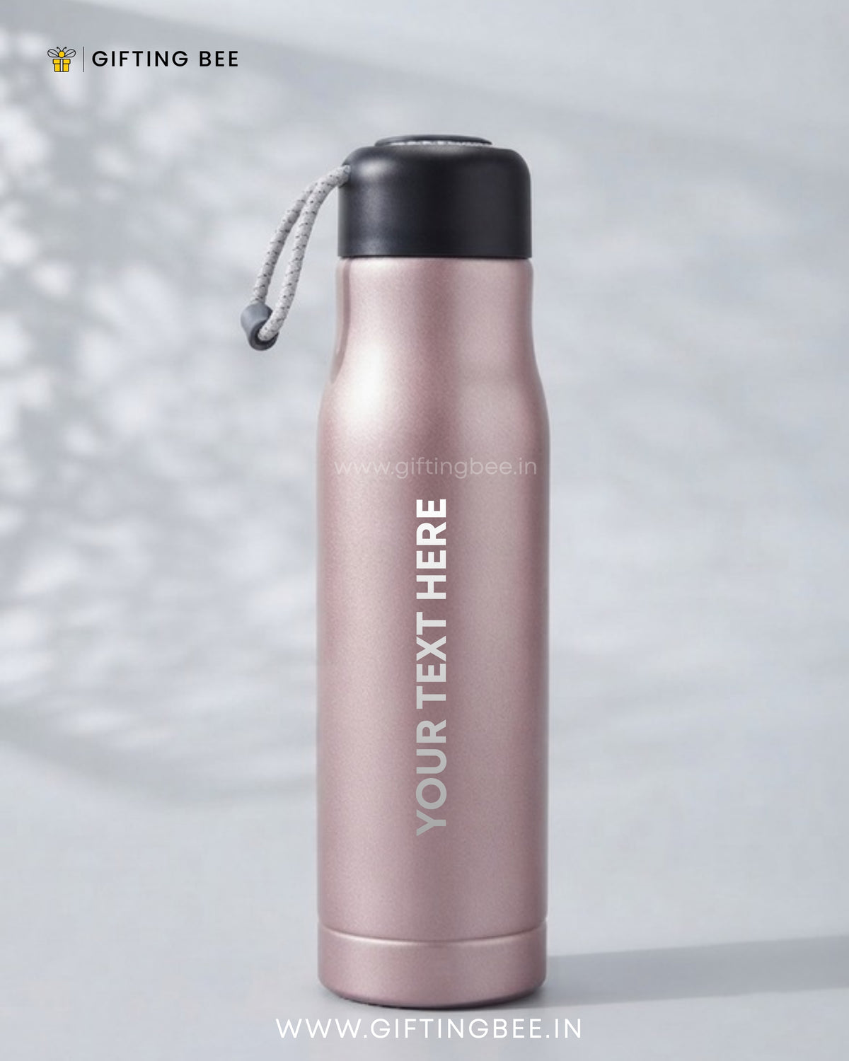 PERSONALISED HOT & COLD BOTTLE - PINK 550ML