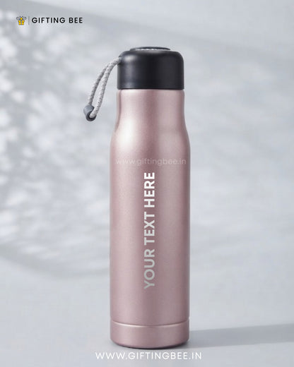 PERSONALISED HOT & COLD BOTTLE - PINK 550ML