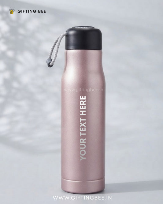 PERSONALISED HOT & COLD BOTTLE - PINK 550ML