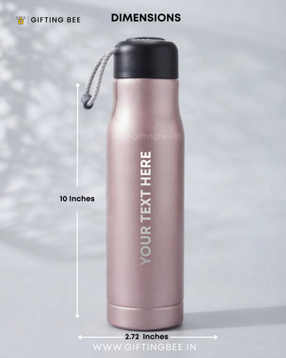 PERSONALISED HOT & COLD BOTTLE - PINK 550ML