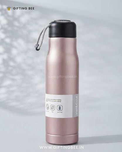 PERSONALISED HOT & COLD BOTTLE - PINK 550ML