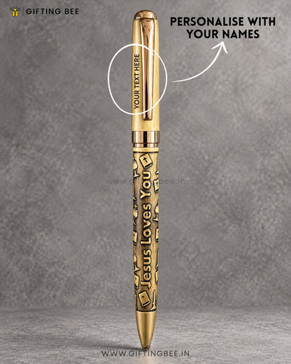 ETCHED GOD PEN  -JESUS