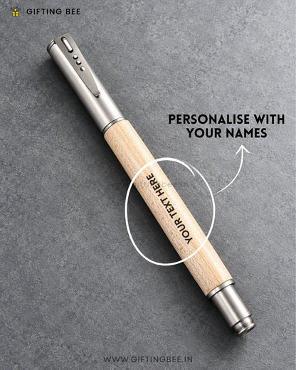 WOODEN PEN WITH CAP