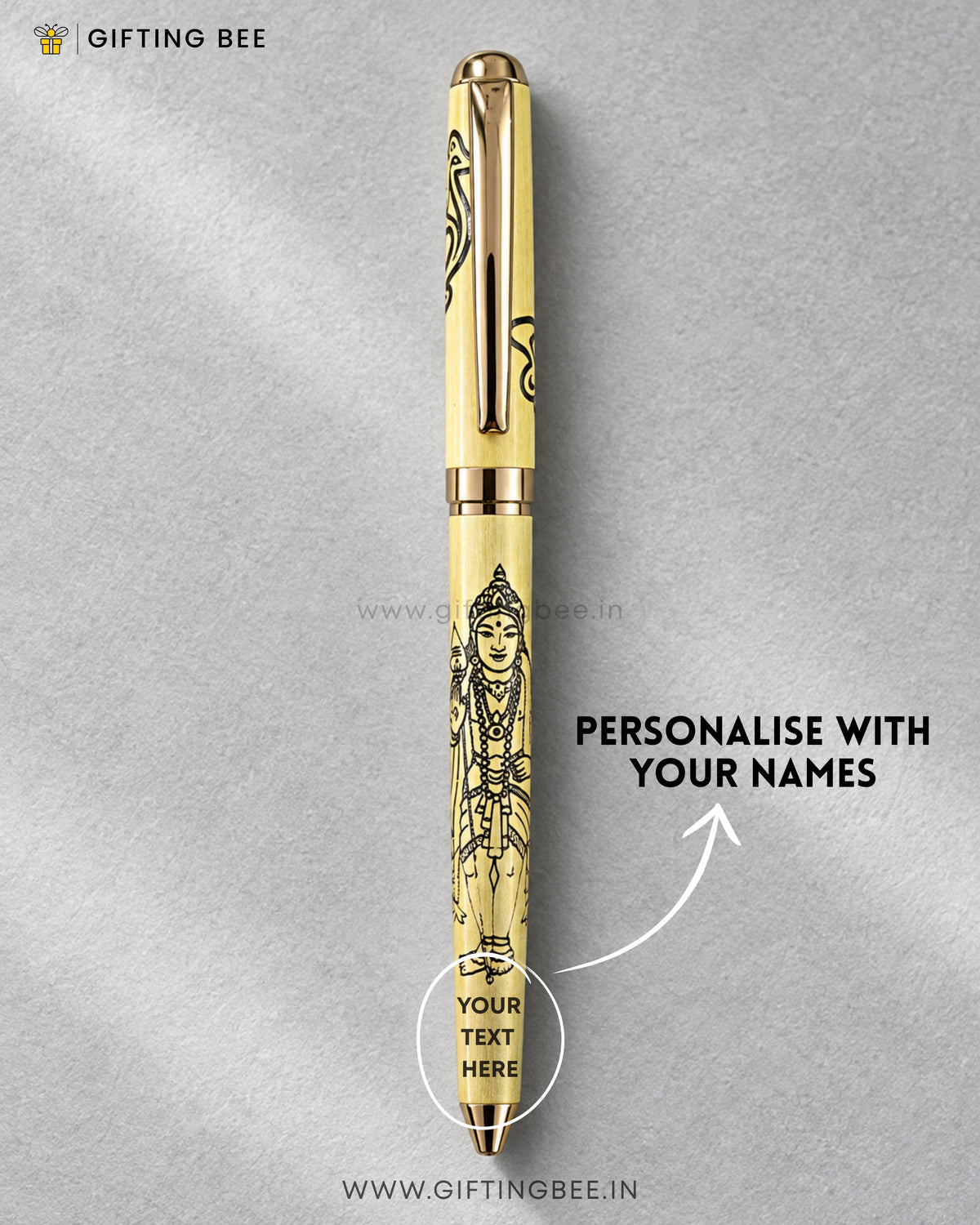 ETCHED GOD PEN  -SUBRAMANYA SWAMI