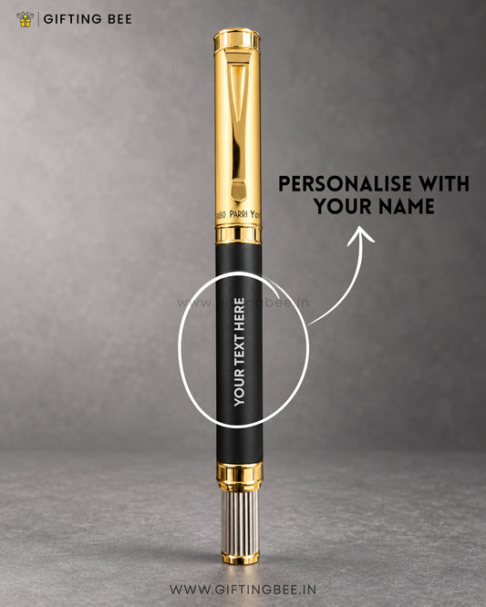 PREMIUM BLACK & GOLD ROLLER PEN