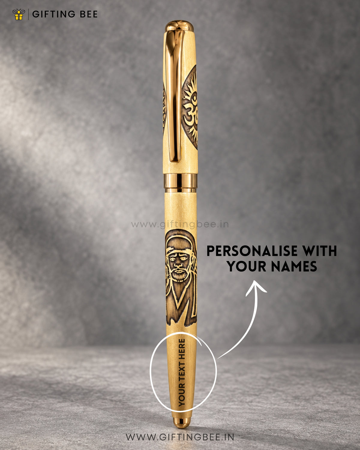 ETCHED GOD PEN  - SAI BABA