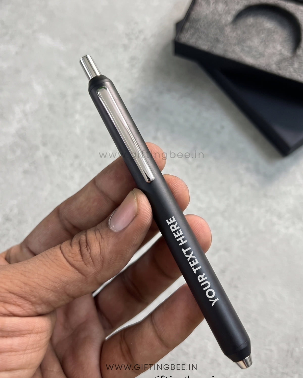 MAGNETIC BASE METAL PEN SET ROUND