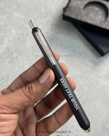 MAGNETIC BASE METAL PEN SET ROUND