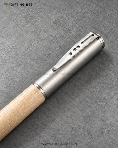 WOODEN PEN WITH CAP