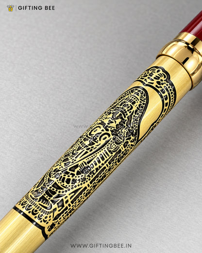 ETCHED RED GOLD GOD PEN - BALAJI