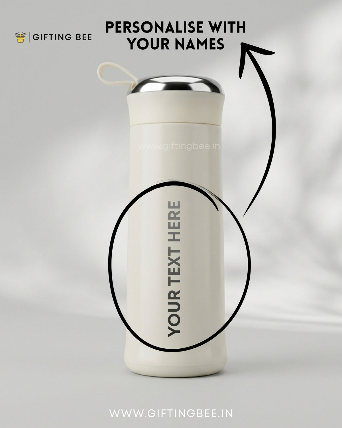 PERSONALISED NICE BOTTLE - WHITE