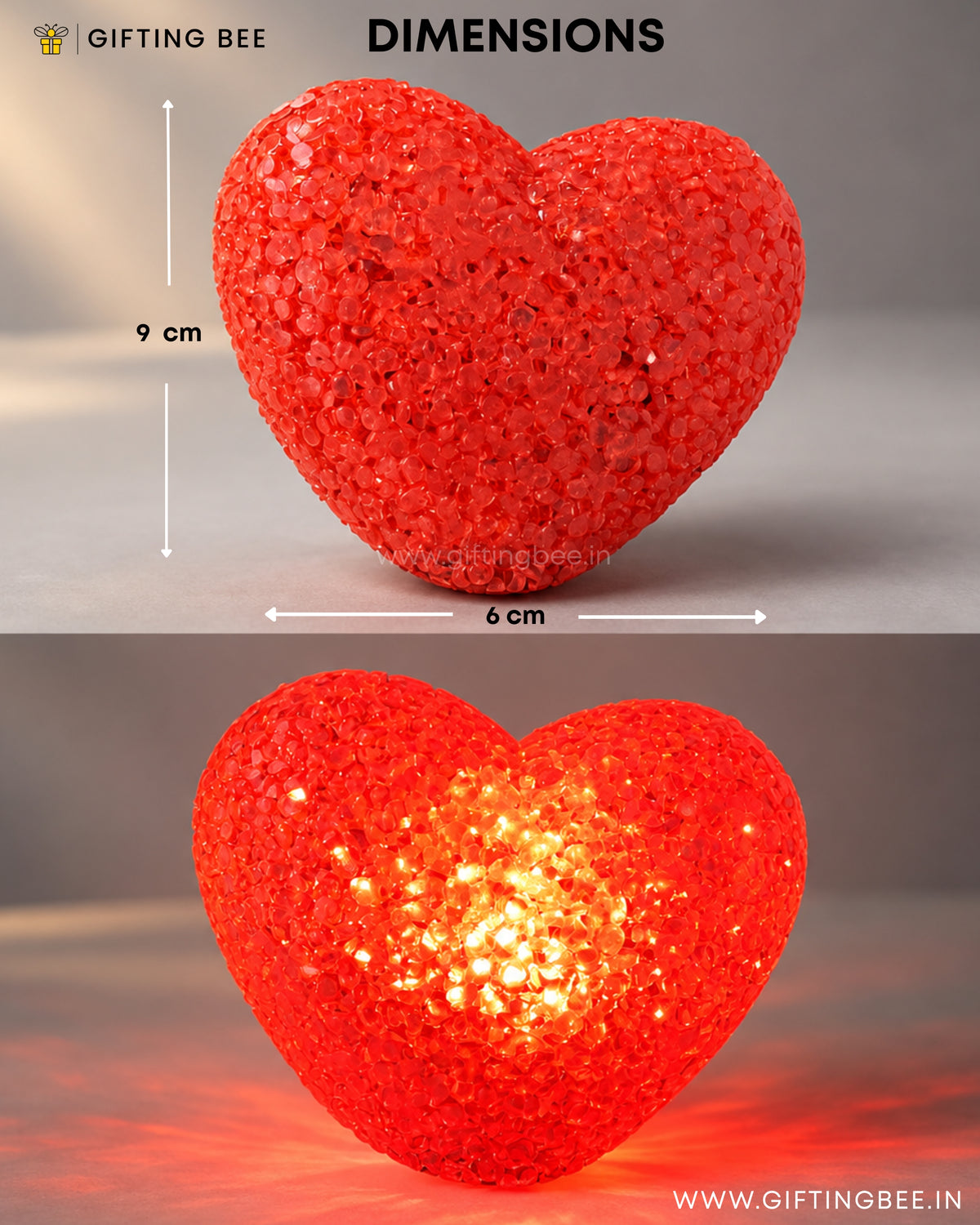 LED  RED HEART