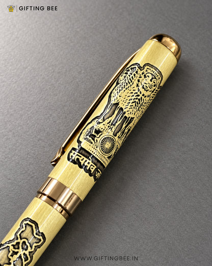 ETCHED  PEN -  I LOVE INDIA