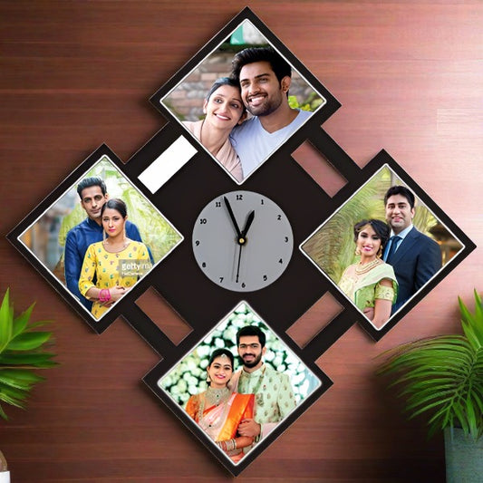 SUBLIMATION HEART WALLCLOCK -4 PHOTOS