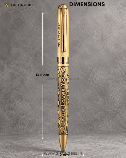 ETCHED GOD PEN  -JESUS