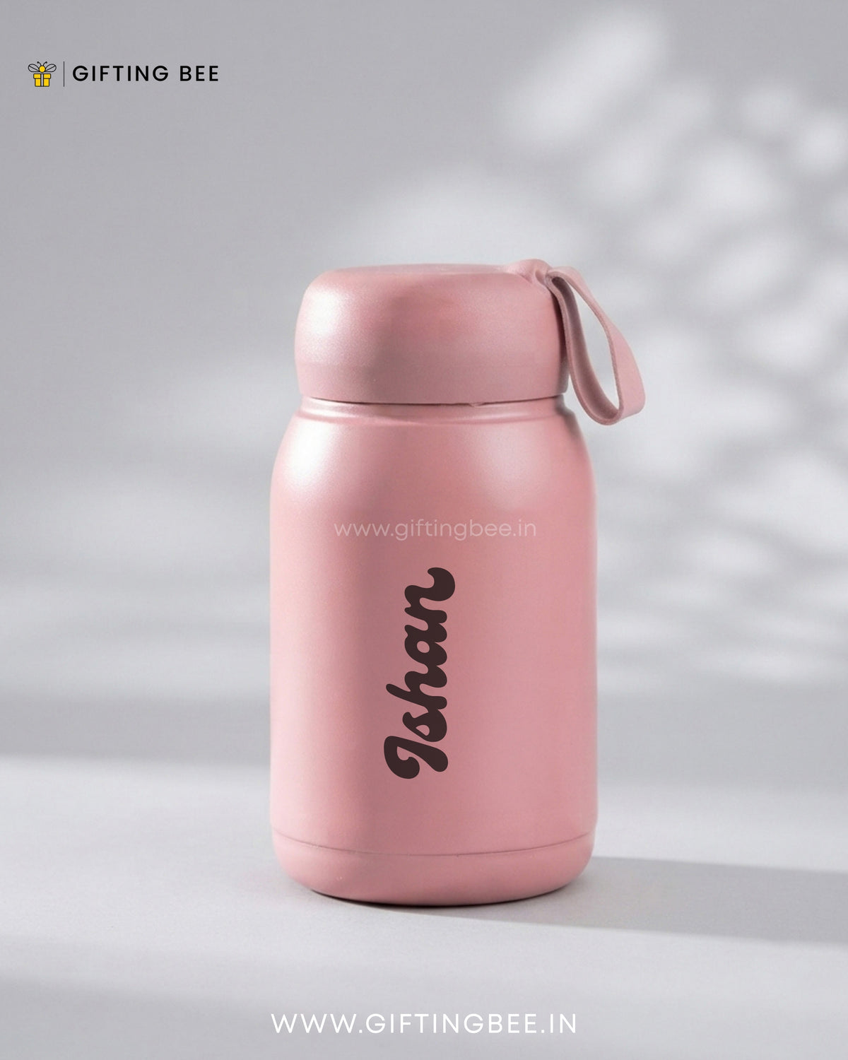 PERSONALISED RABBIT BOTTLES -  PINK