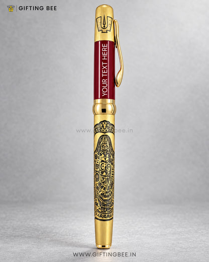 ETCHED RED GOLD GOD PEN - BALAJI
