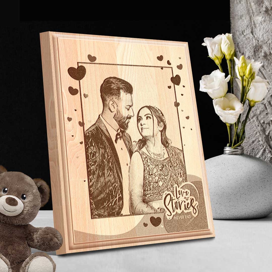 5X7  WOODEN ENGRAVING