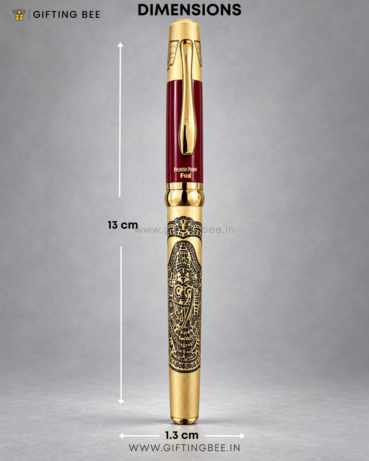 ETCHED RED GOLD GOD PEN - BALAJI
