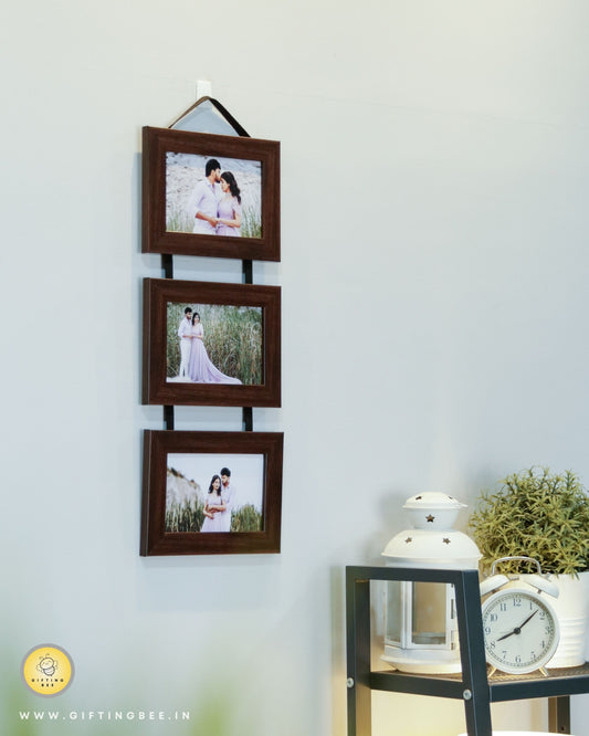 HANGING COLLAGE FRAME - BROWN