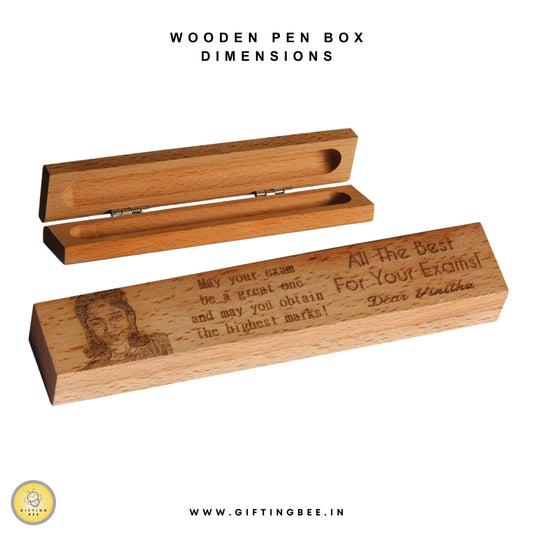 WOODEN PEN BOX