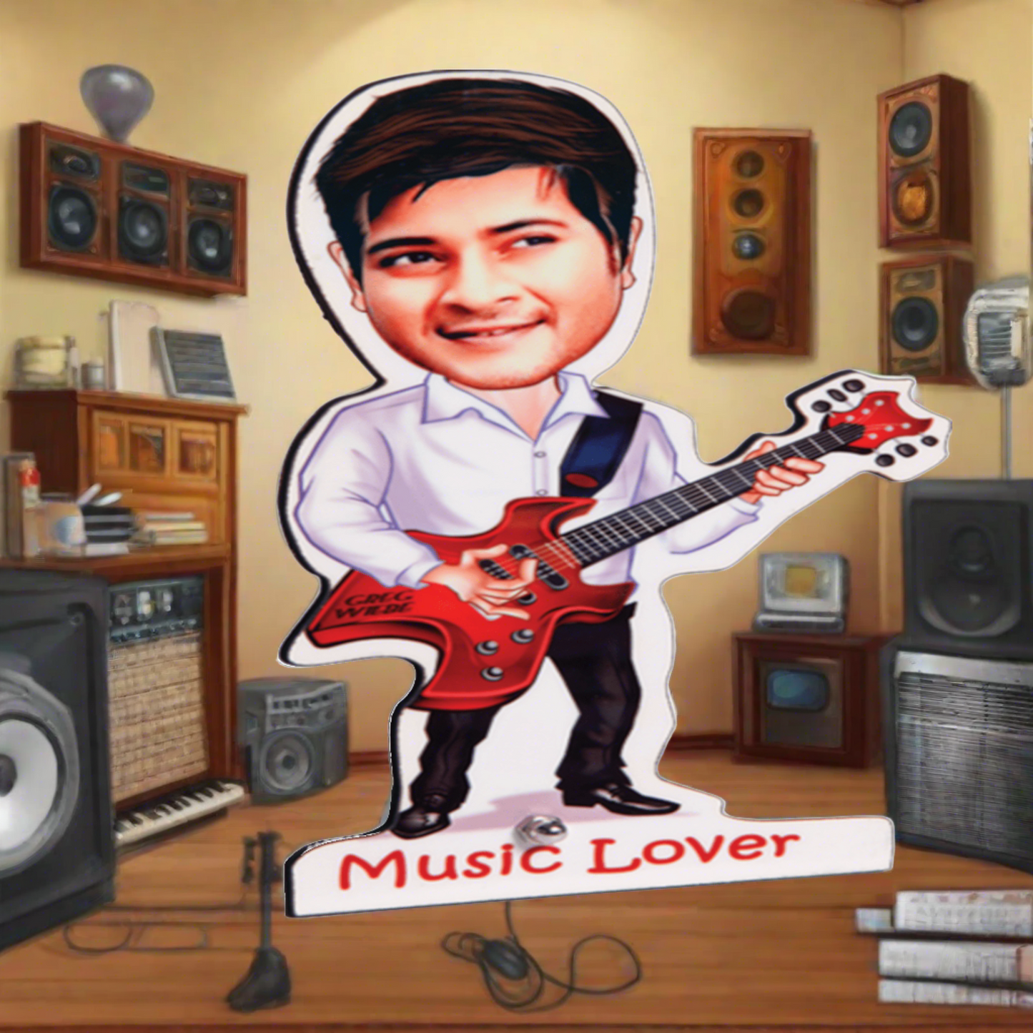 CARICATURE - GUYS (HARDWORKER, MUSIC LOVER, HANDSOME, COLLEAGUE, CRICKET LOVER)