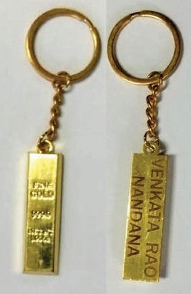 GOLD BAR KEYCAHIN