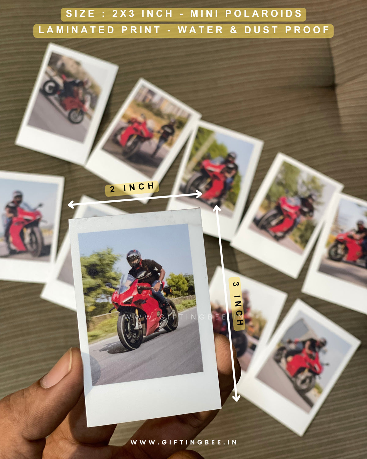 MINI PHOTO PRINTS SET OF 10