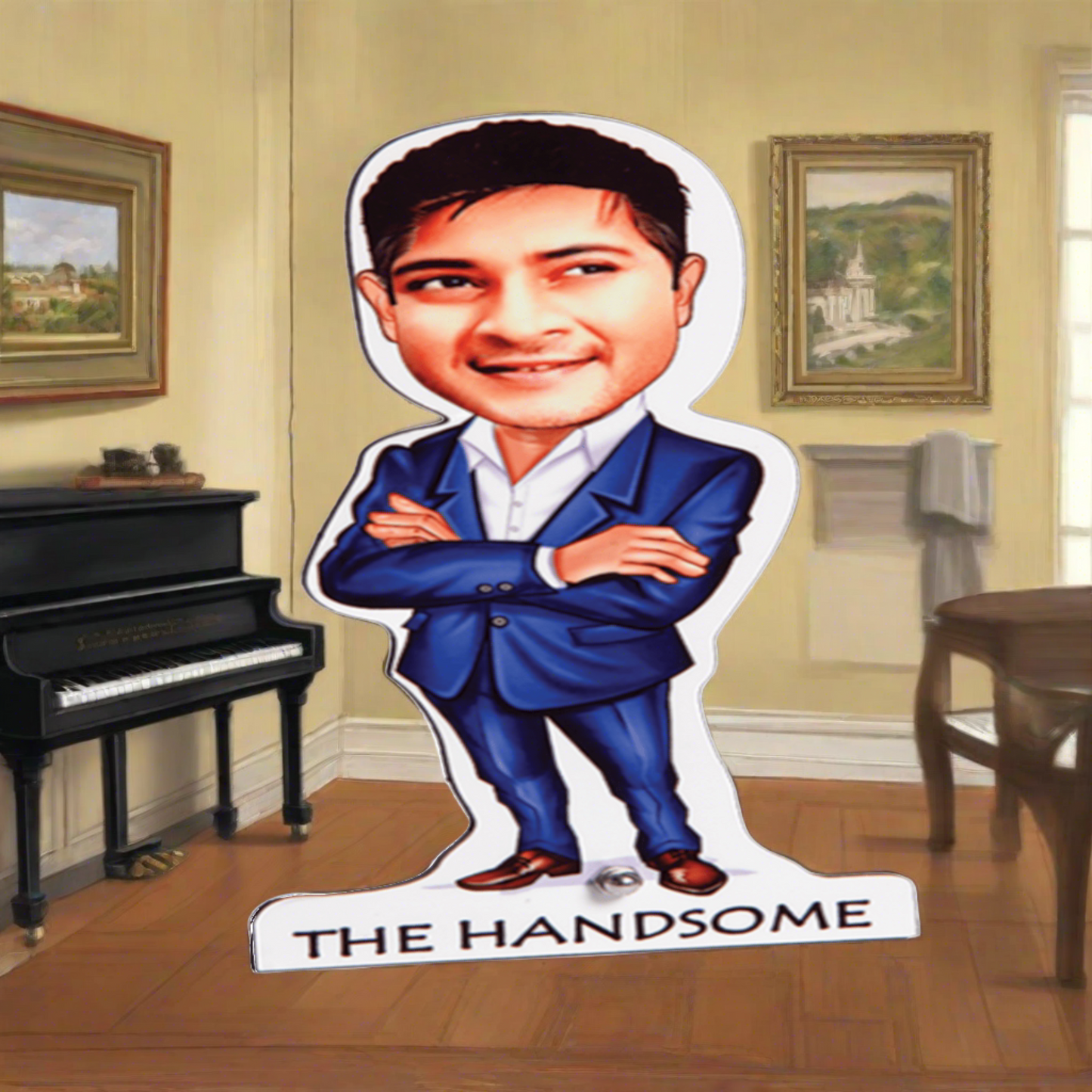 CARICATURE - GUYS (HARDWORKER, MUSIC LOVER, HANDSOME, COLLEAGUE, CRICKET LOVER)
