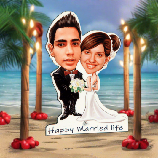 CARICATURE - HAPPY MARRIED LIFE