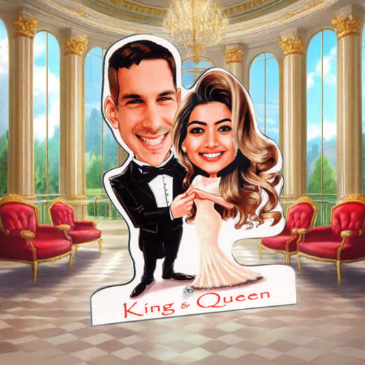 CARICATURE - KING AND QUEEN