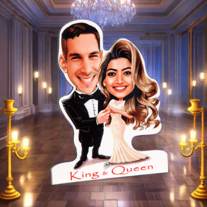 CARICATURE - KING AND QUEEN