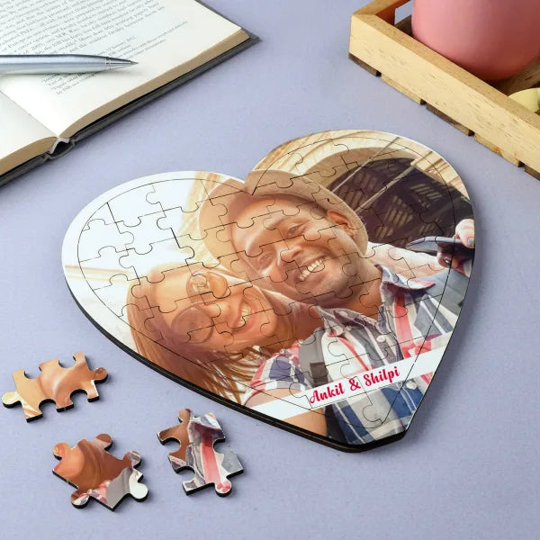 PUZZLE HEART-COUPLE PRINT