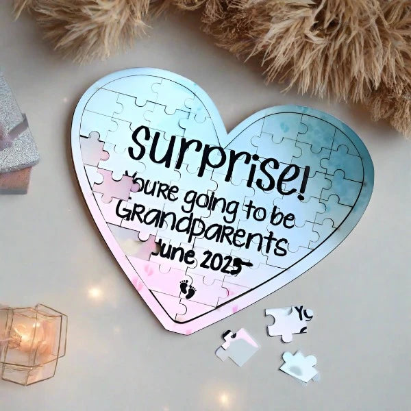 PUZZLE HEART-PREGNANCY REVEAL